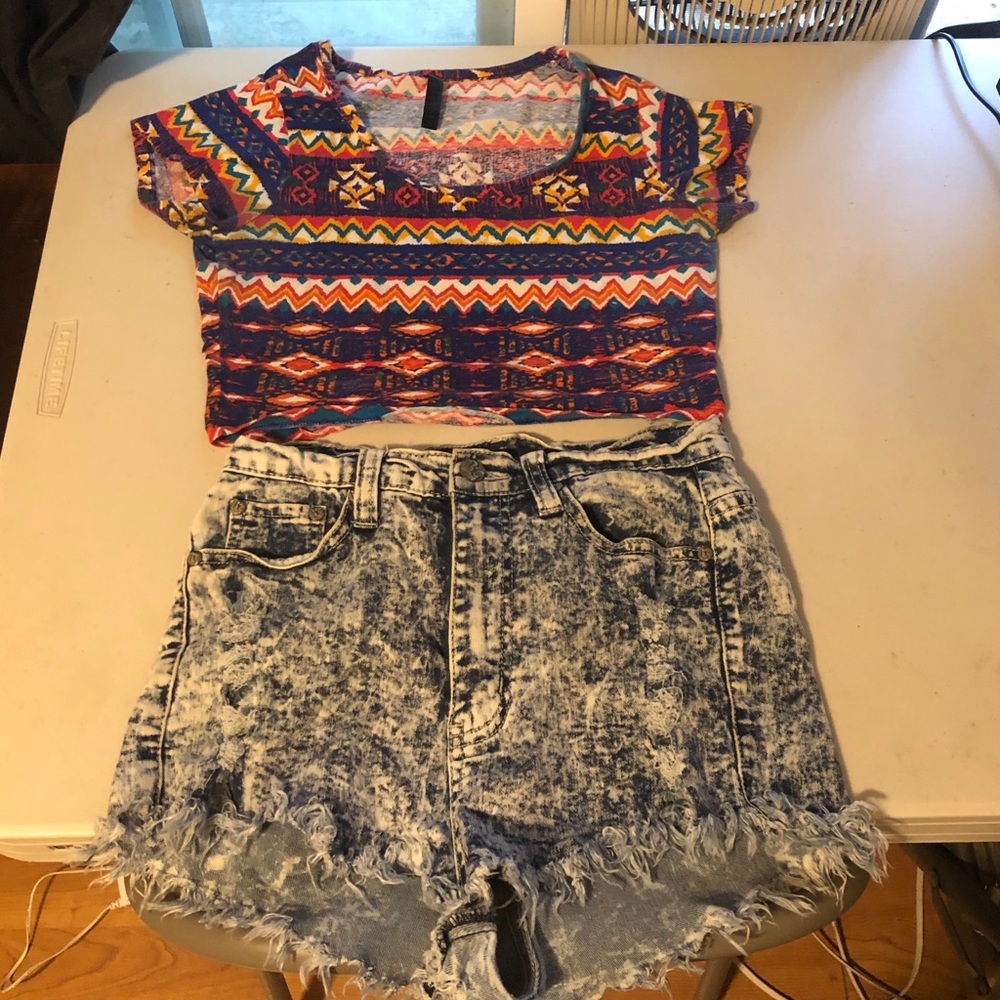 5/$40 Tribal crop top